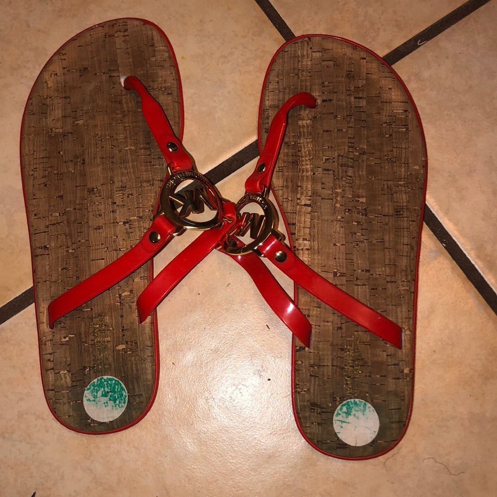 Orange Michael Kors Sandals Size 8